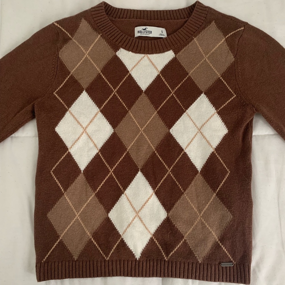 hollister cropped sweater